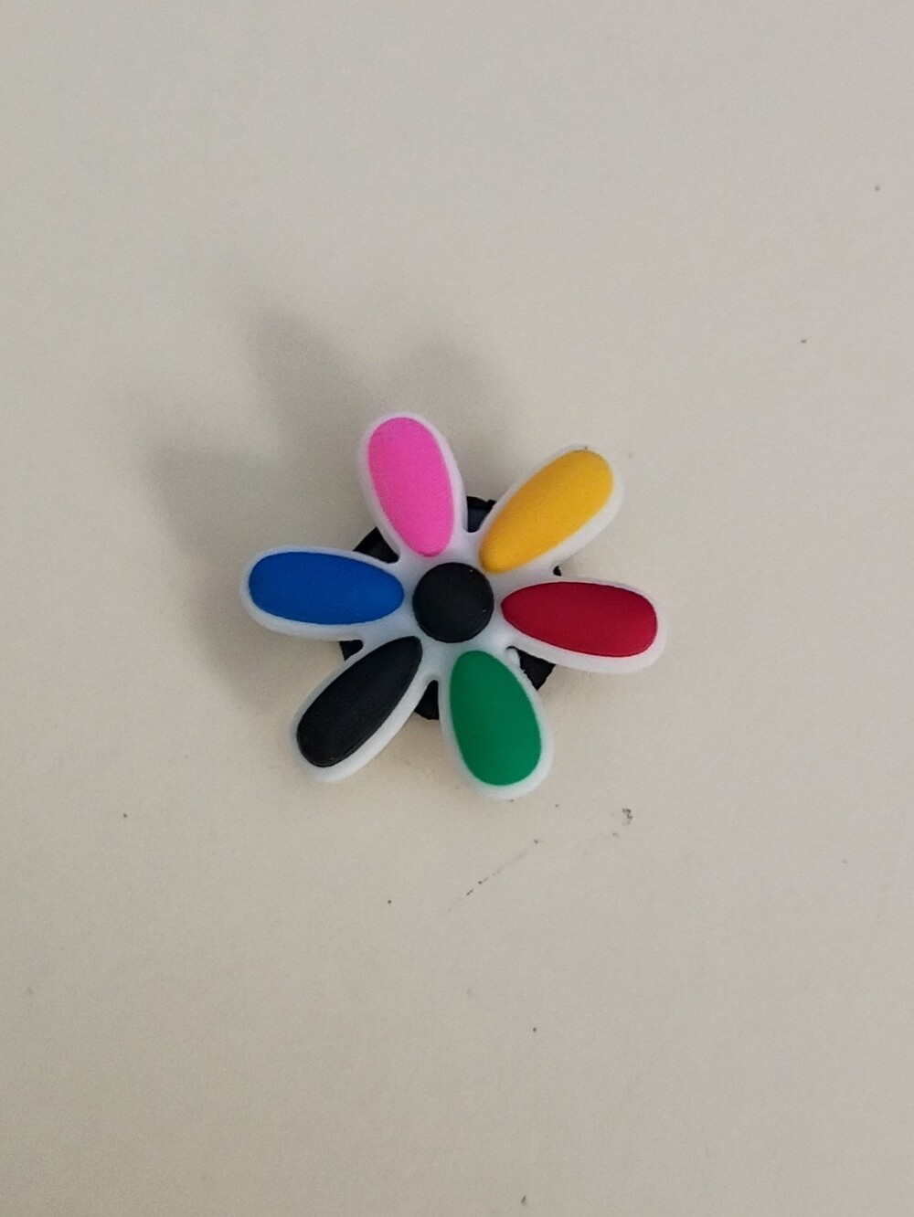 10 for $10 Jibbitz Croc Charm - Multicolored Flower Rainbow Petals 2